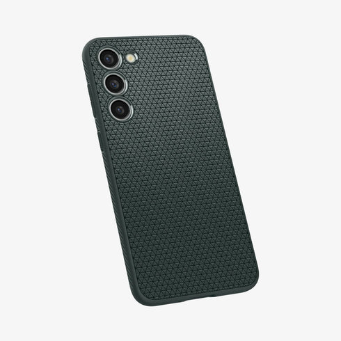 ACS05614 - Galaxy S23 Ultra Case Liquid Air in matte black showing the back
